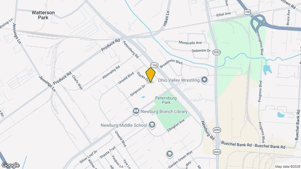 4912 Simpson Dr, Unit K Map and Location Details