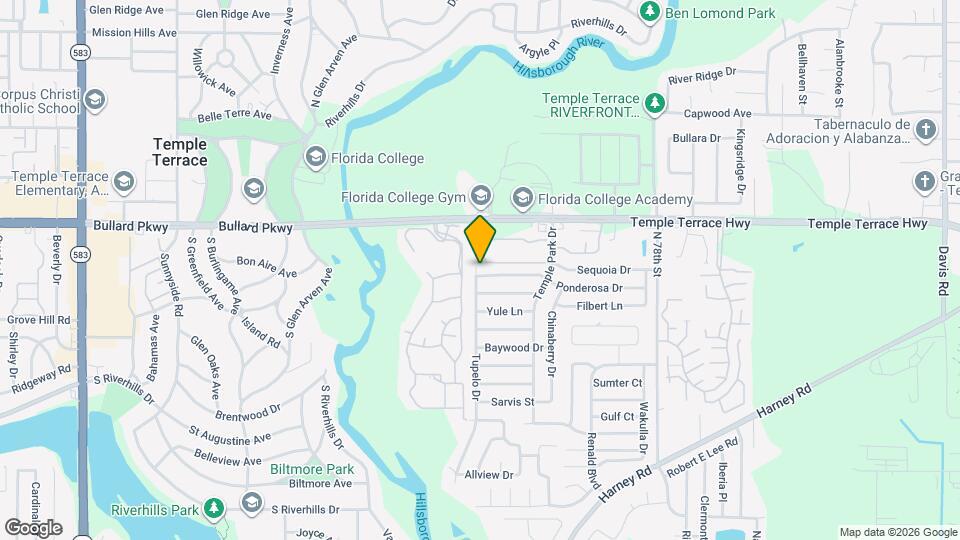 7002 Ponderosa Dr Map and Location Details