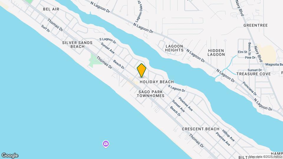 6910 Beach Dr Mapa y Detalles de la Ubicación