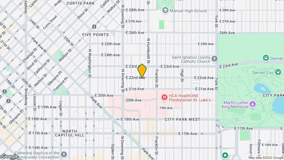 2154 Lafayette St Map and Location Details