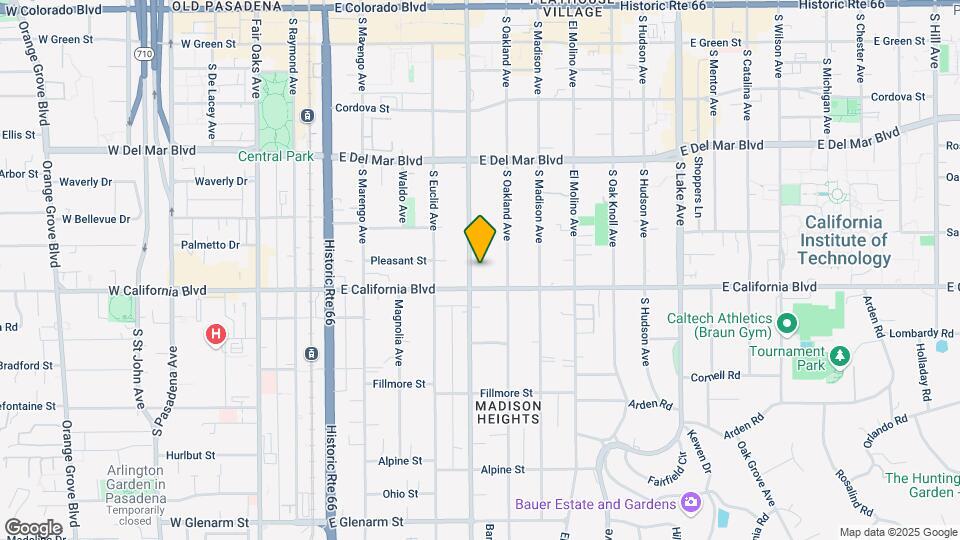 542 Los Robles Ave Map and Location Details