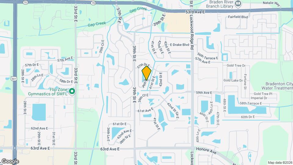 5738 39th Street Cir E Map and Location Details