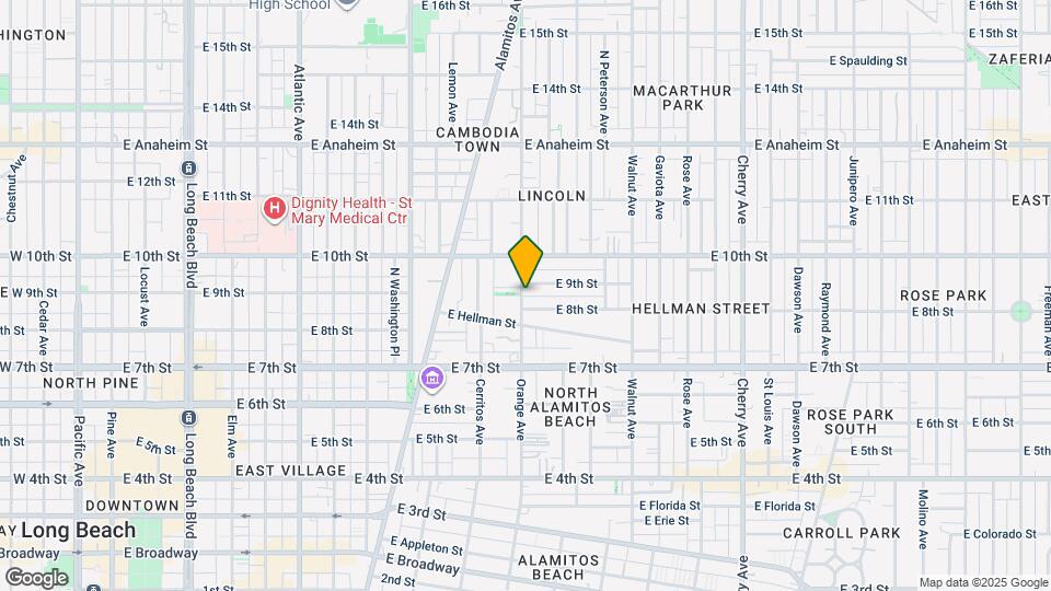 852 Orange Ave Map and Location Details