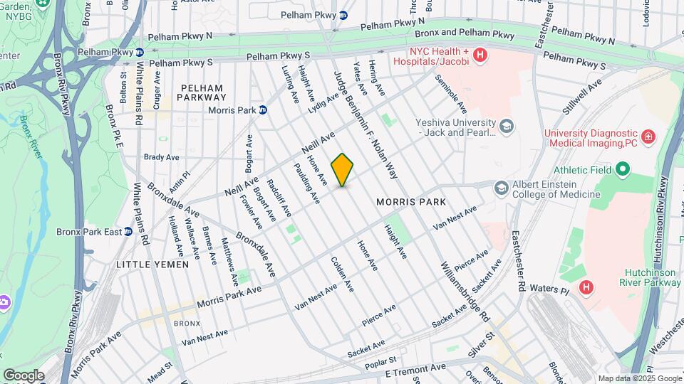 1062 Rhinelander Ave Mapa y Detalles de la Ubicación