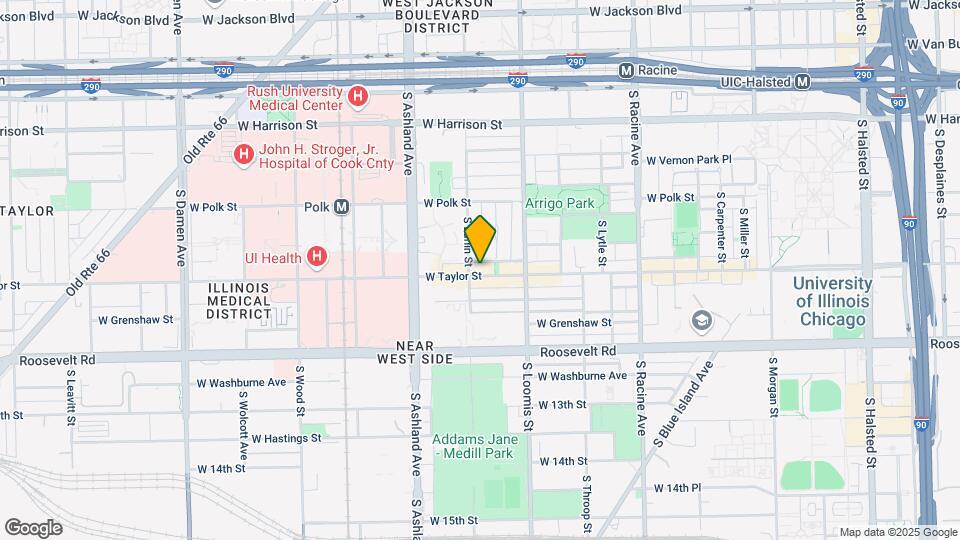 1448 W Taylor St Mapa y Detalles de la Ubicación