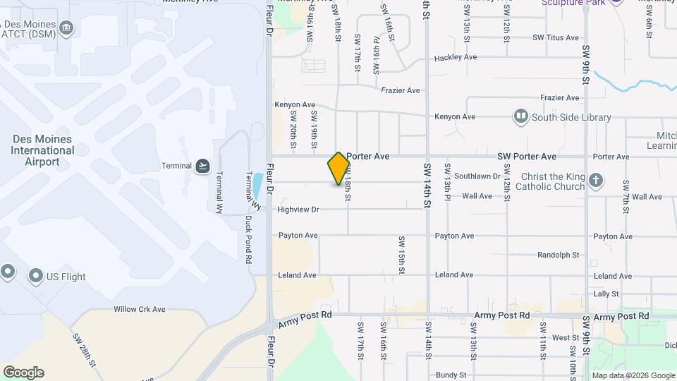 1808 Southlawn Dr Map and Location Details