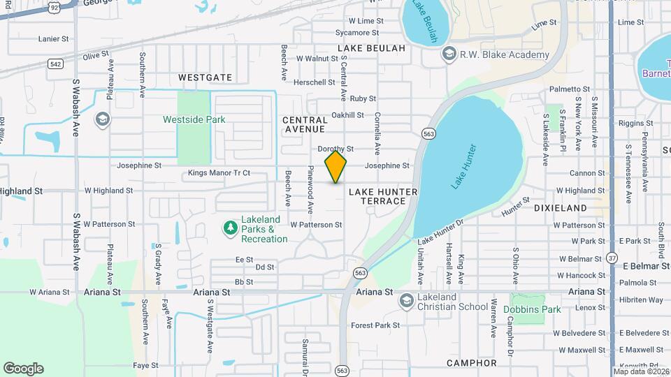 1206 W Highland St Map and Location Details