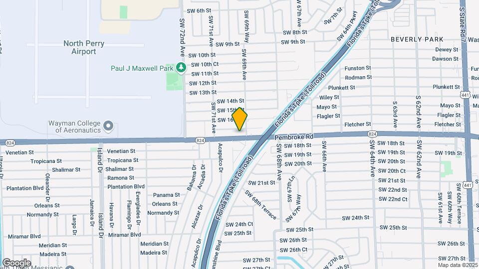 6911 Pembroke Rd Map and Location Details