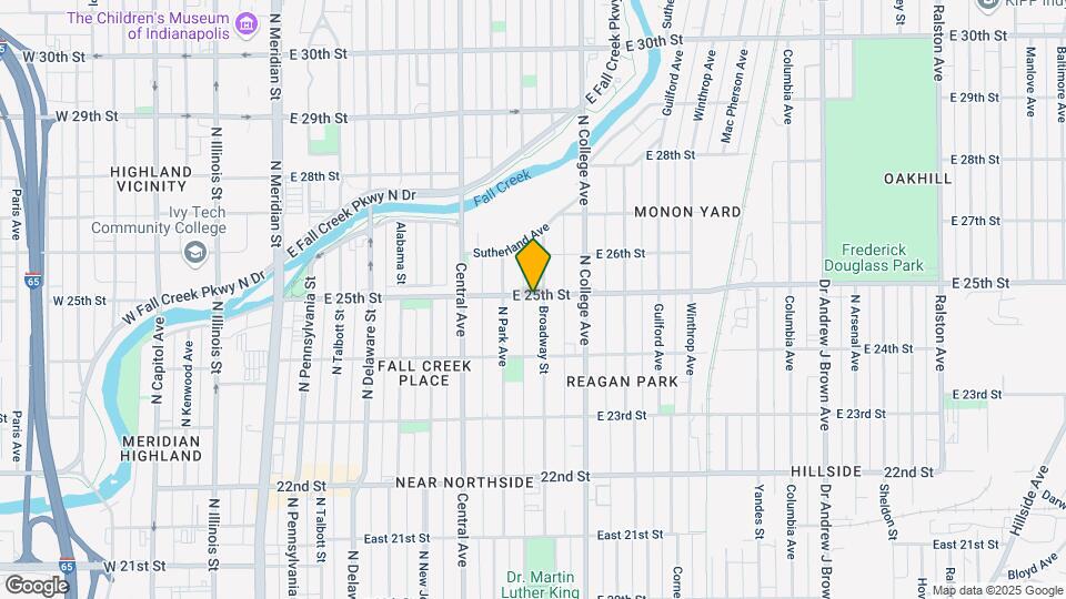 629 E 25th St Map and Location Details