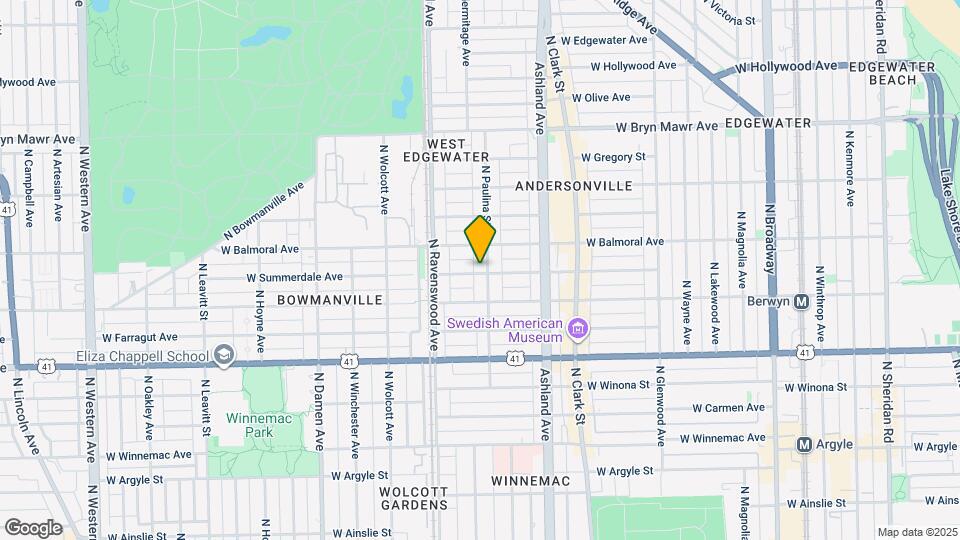 1702 W Summerdale Ave Map and Location Details