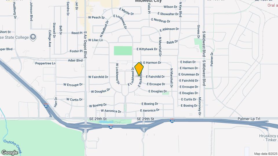 407 E Rickenbacker Dr Map and Location Details