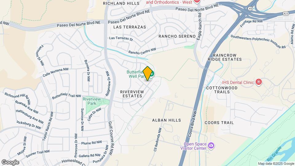 4116 Rancho Alegre Rd NW Map and Location Details