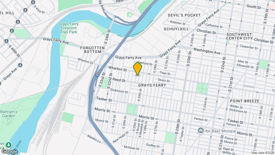 1326 S Hollywood St Map and Location Details