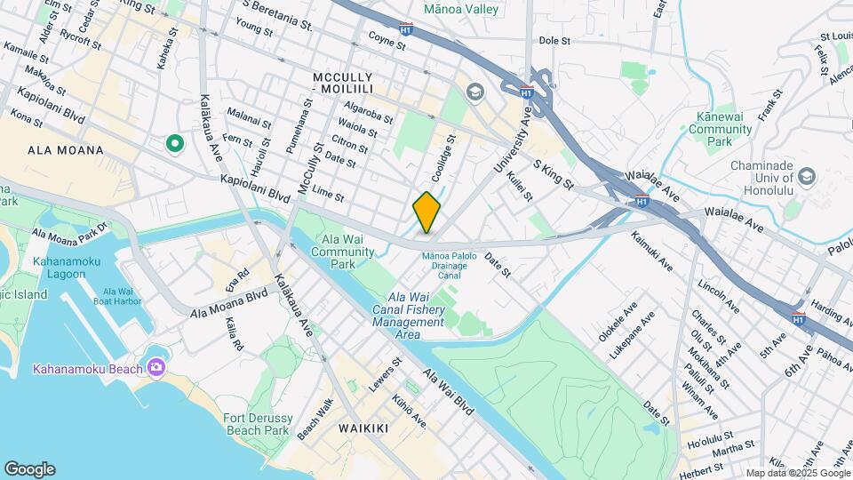 2424 Kapiolani Blvd Mapa y Detalles de la Ubicación