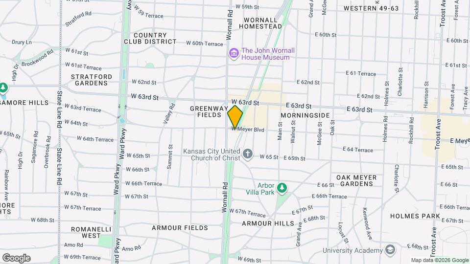 333 W Meyer Blvd, Unit 1206 Map and Location Details