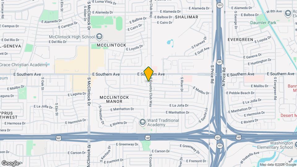 3326 S Country Club Way Map and Location Details