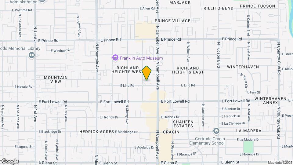 1701 E Lind Rd Map and Location Details