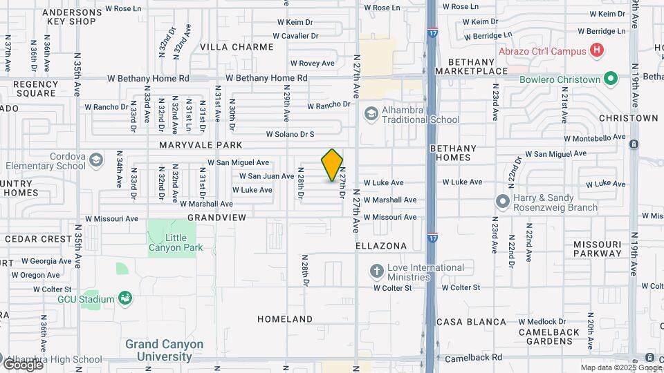 2732 W Luke Ave Map and Location Details
