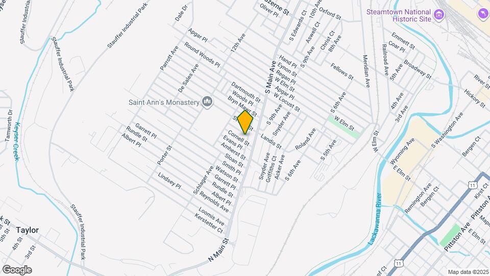 1104 Cornell St, Unit 1 Map and Location Details