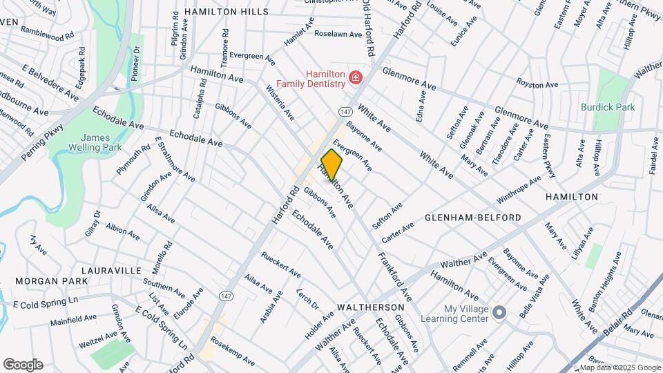 3033 Hamilton Ave, Unit 2F Map and Location Details