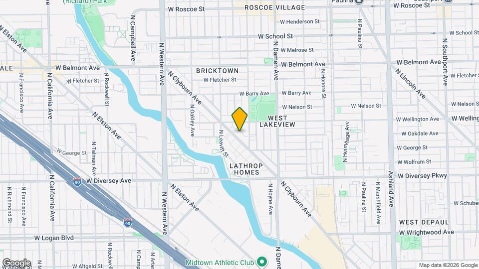 2933 N Clybourn Ave Map and Location Details
