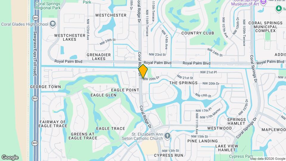 11698 NW 20th Dr Map and Location Details