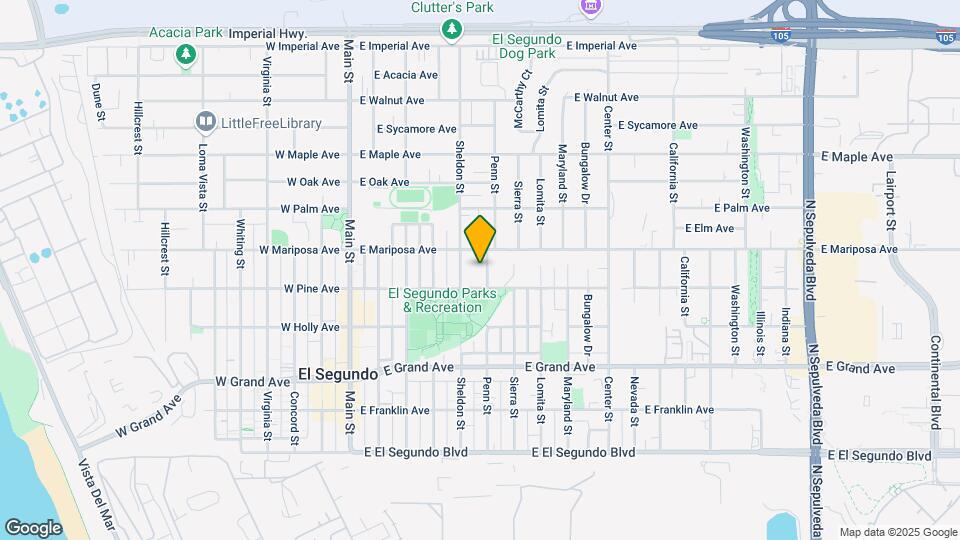 525 Penn St Mapa y Detalles de la Ubicación