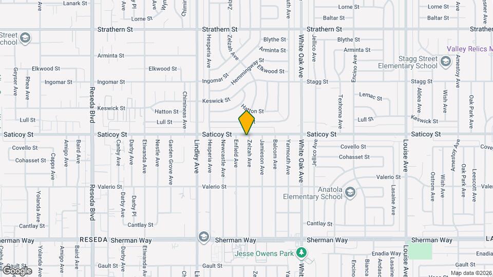 17902 Saticoy St Map and Location Details