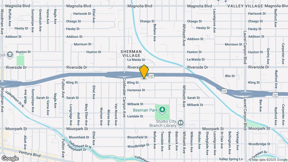 12747 Kling St Map and Location Details