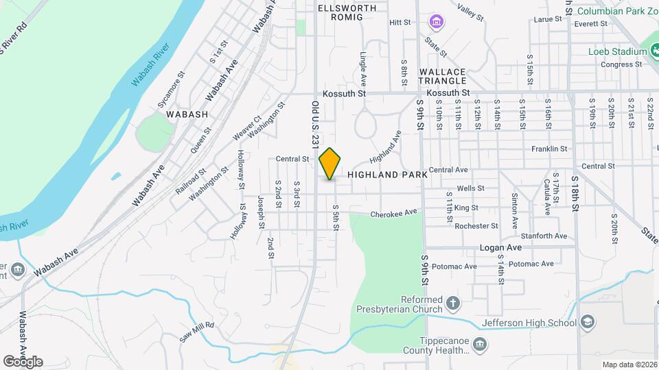 1112 S 5th St Map and Location Details