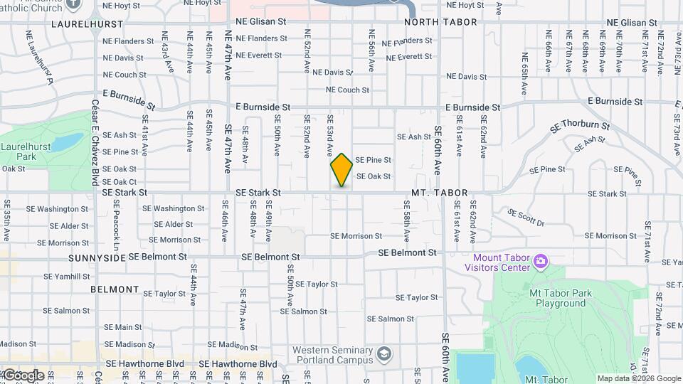 5353 SE Stark St Map and Location Details