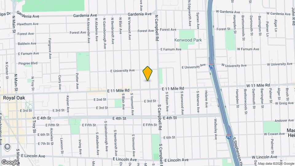 123 N Wilson Ave Map and Location Details