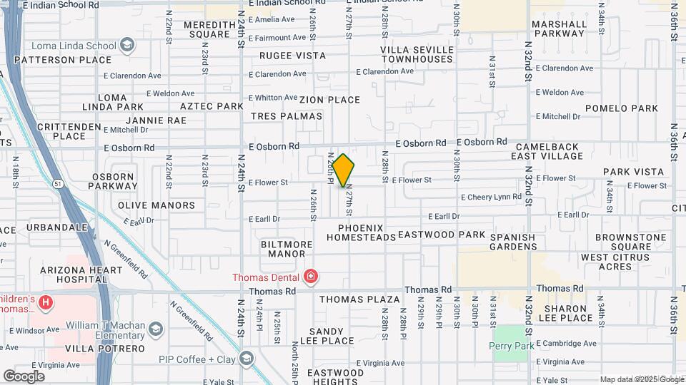 3132 N 27th St Map and Location Details