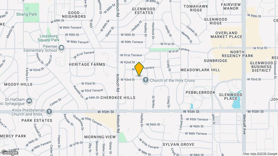 8400 W 93rd St Map and Location Details