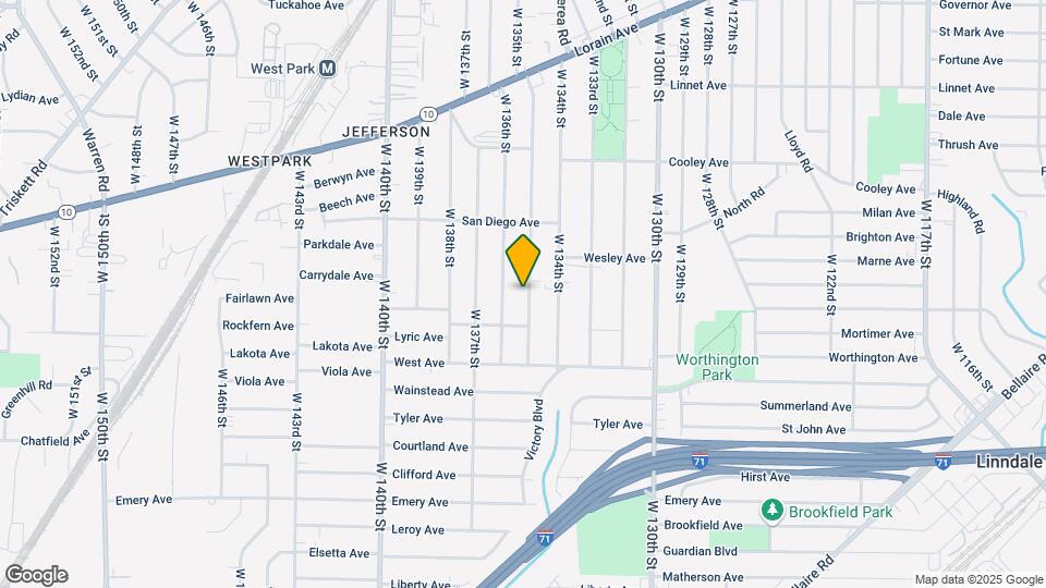 3816 W 135th St Map and Location Details