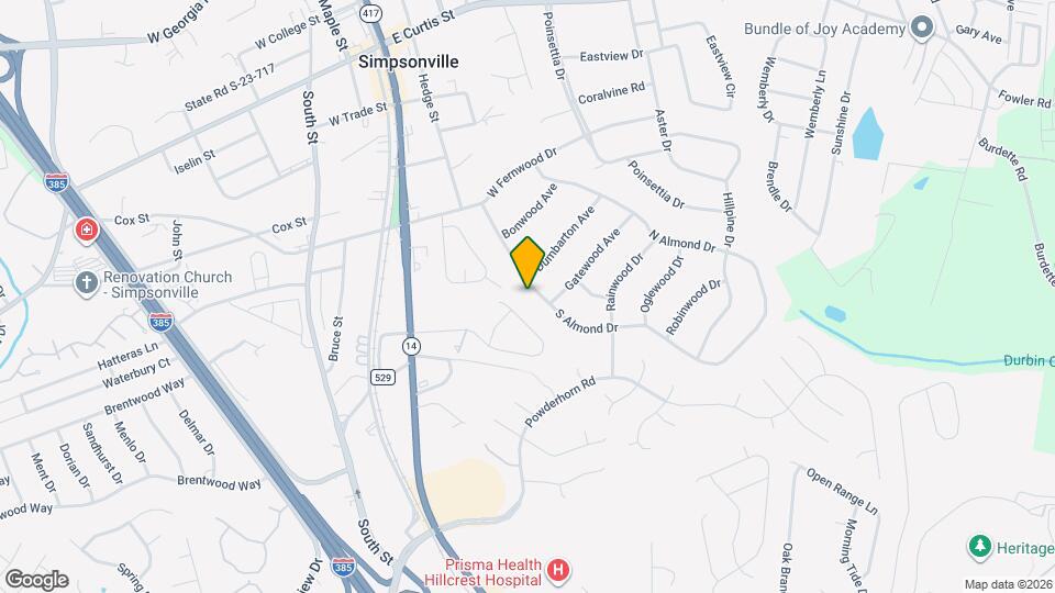 304 S Almond Dr Mapa y Detalles de la Ubicación