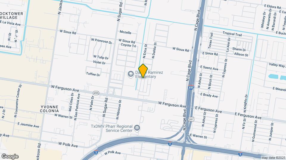 2216 N Erica St Map and Location Details