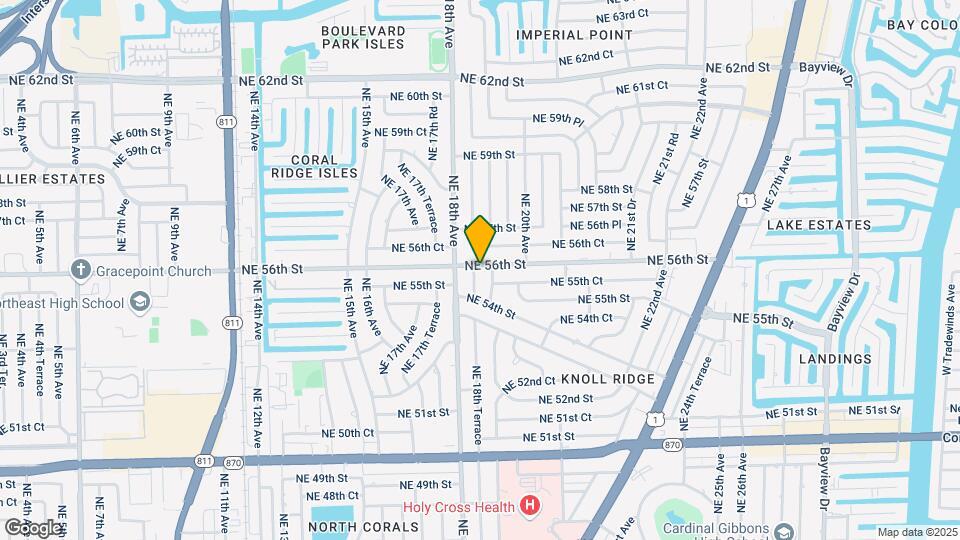 1820 NE 56th St Map and Location Details