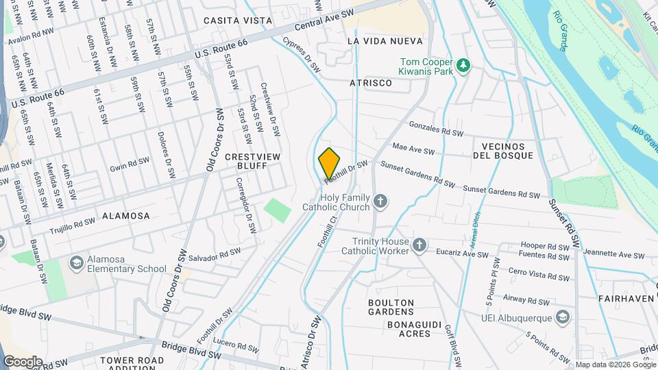 520 Foothill Rd SW Mapa y Detalles de la Ubicación