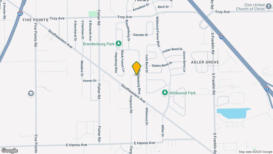 3446 Brandenburg Blvd Mapa y Detalles de la Ubicación