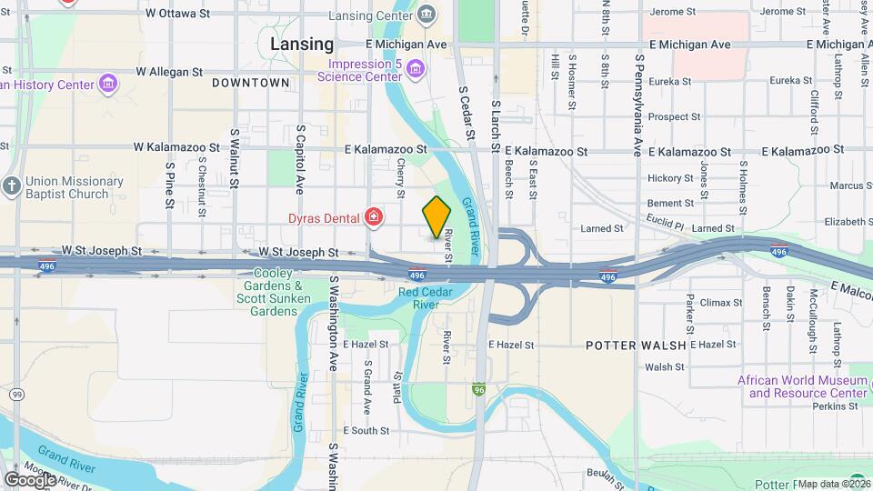 339 E St Joseph St Mapa y Detalles de la Ubicación