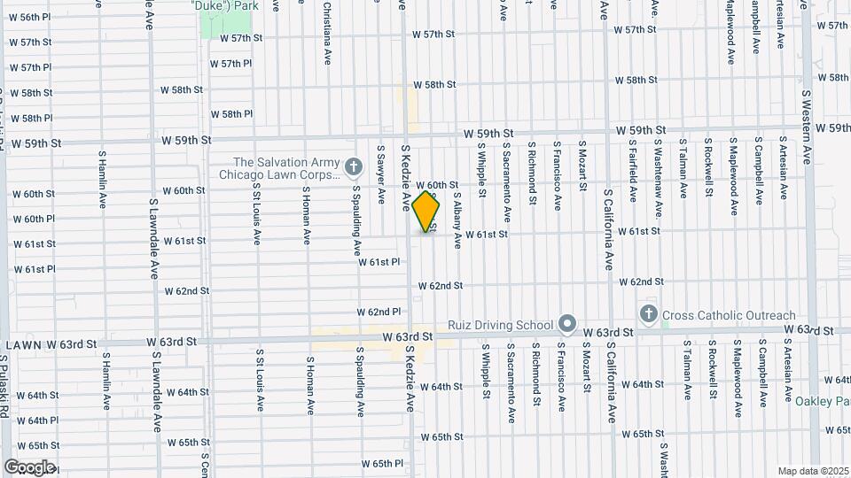 6100-6104 S Troy St Mapa y Detalles de la Ubicación