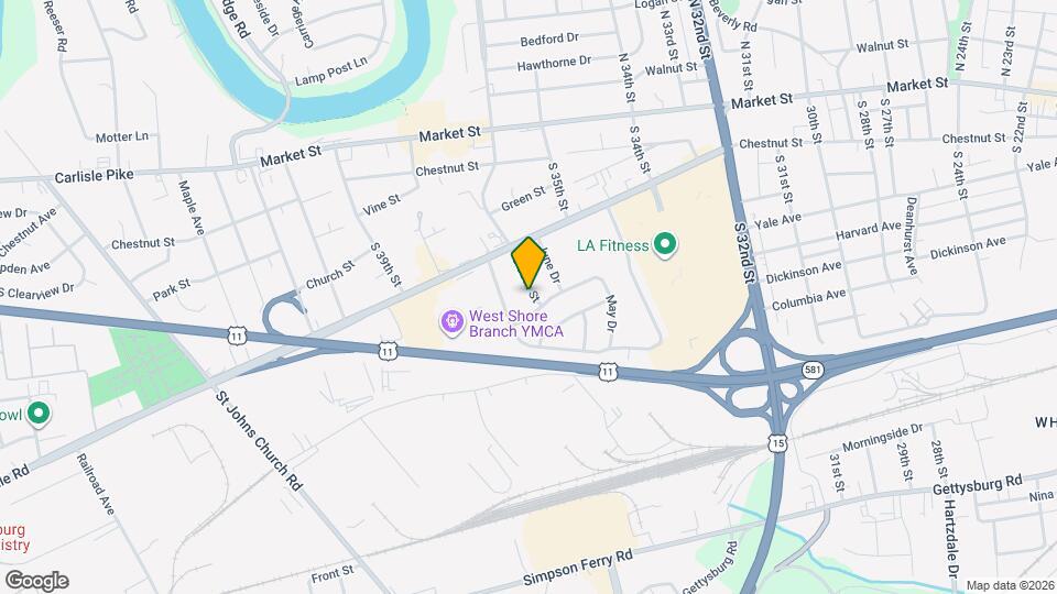 114 S 36th St Map and Location Details