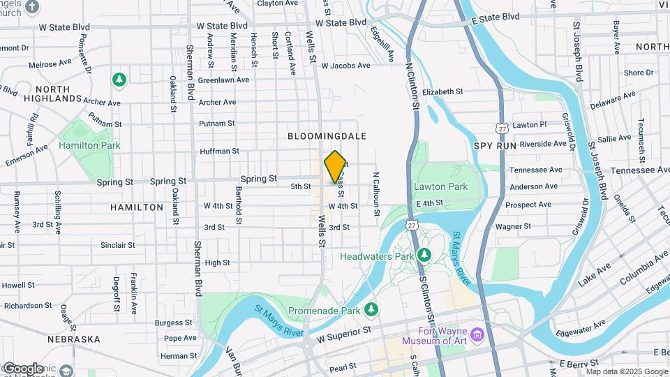 1531 Cass St Mapa y Detalles de la Ubicación