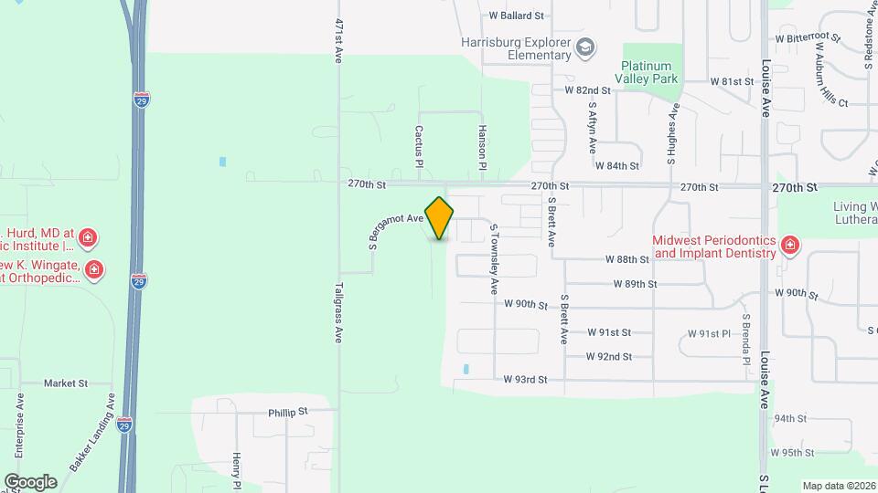 7902 S Pasqueflower Ln Map and Location Details