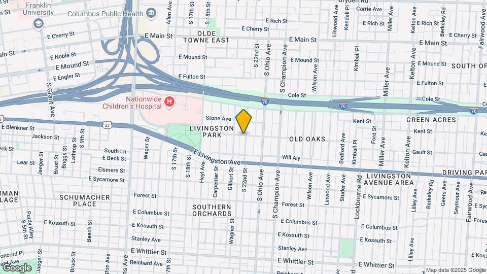 659 S 22nd St Map and Location Details