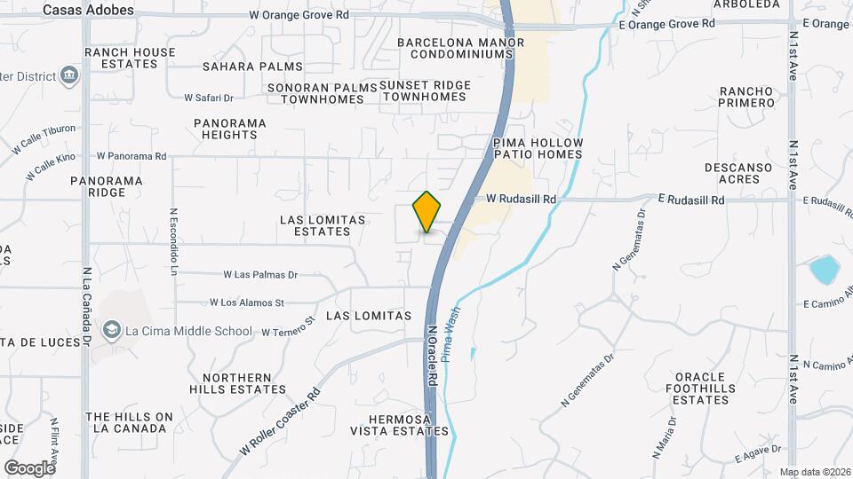 5901 N Oracle Rd Mapa y Detalles de la Ubicación