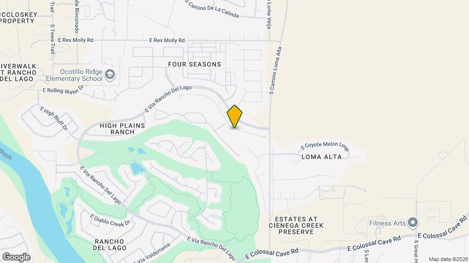 14150 E Via Cerro Del Molino Map and Location Details