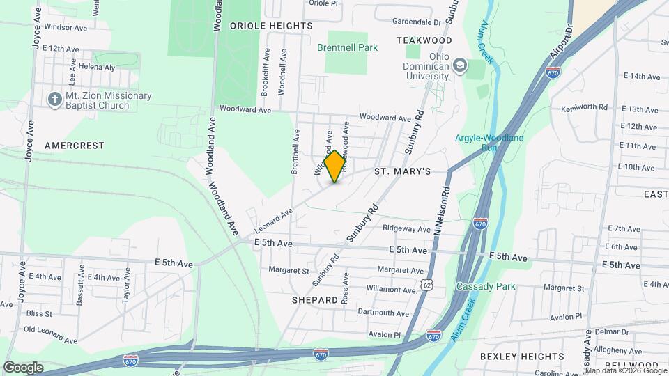 2143 Leonard Ave Map and Location Details