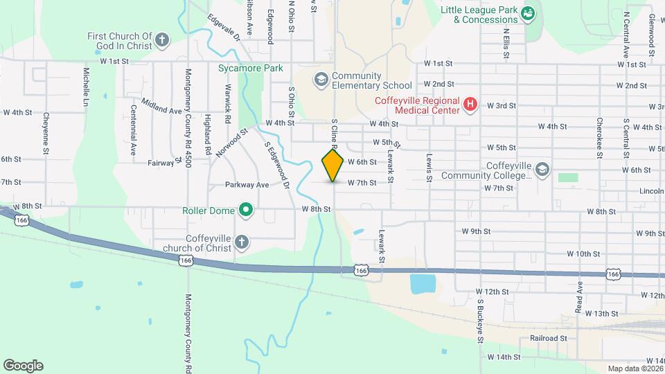704 S Cline Rd Map and Location Details